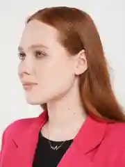 Золотой подвеска на шею / Подвеска Волна / Украшение на шею