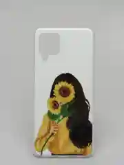 Желтый чехол Samsung Galaxy M32 / A22 (Самсунг Галакси М32 / А22), силиконовый с рисунком