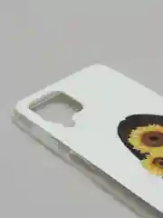 Желтый чехол Samsung Galaxy M32 / A22 (Самсунг Галакси М32 / А22), силиконовый с рисунком