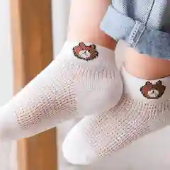 Белый носки детские/в сеточку/нобор 5 шт