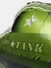 Зеленый фольгированный шар "Машинки"