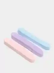 Спонжи для умывания Beauty Shine, 3 штуки, фиолетовый, голубой, розовый