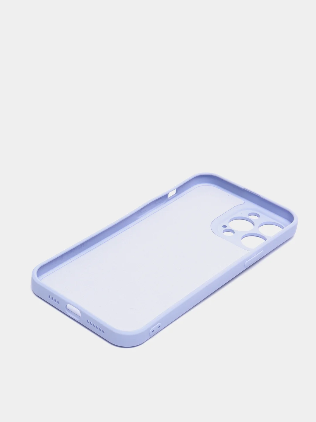 Лавандовый силиконовый чехол с шёлковым покрытием для iPhone 13 Mini, 13 Pro Max
