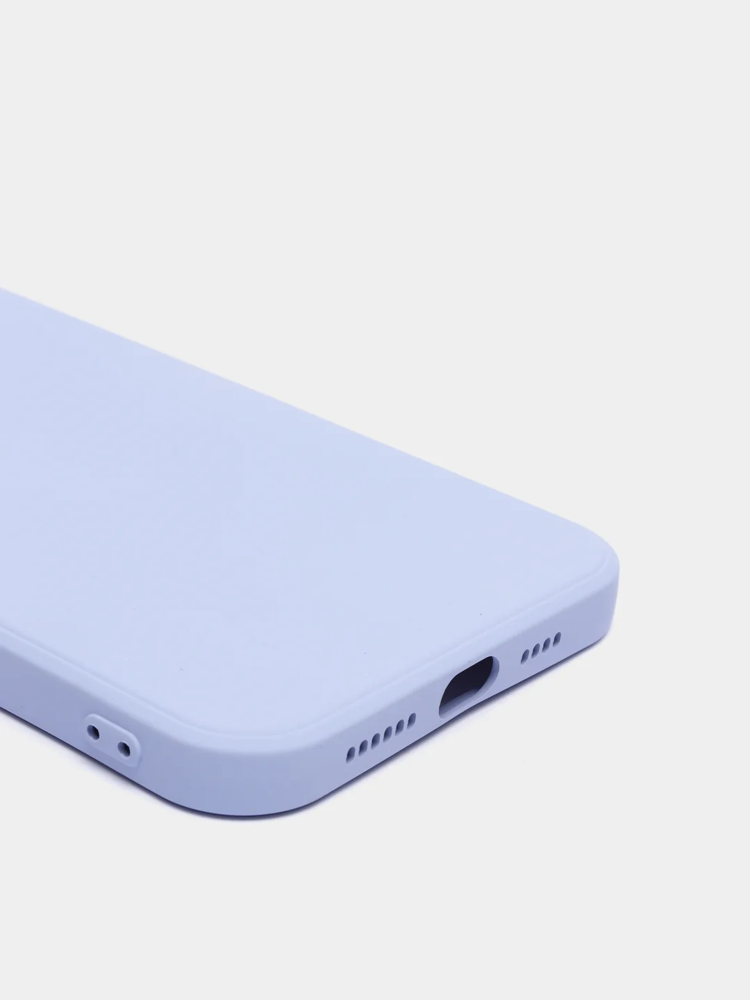 Лавандовый силиконовый чехол с шёлковым покрытием для iPhone 13 Mini, 13 Pro Max
