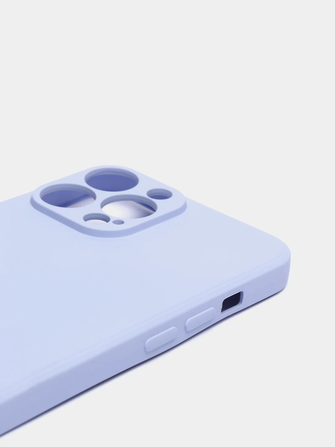 Лавандовый силиконовый чехол с шёлковым покрытием для iPhone 13 Mini, 13 Pro Max