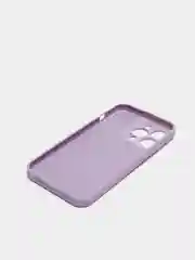 Сиреневый силиконовый чехол с шёлковым покрытием для iPhone 13 Mini, 13 Pro Max