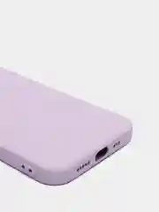 Сиреневый силиконовый чехол с шёлковым покрытием для iPhone 13 Mini, 13 Pro Max