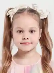 Белый заколка для волос "Бант"