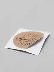 Серый наклейки "handmade"