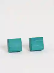 Зеленый серьги гвоздики из дерева