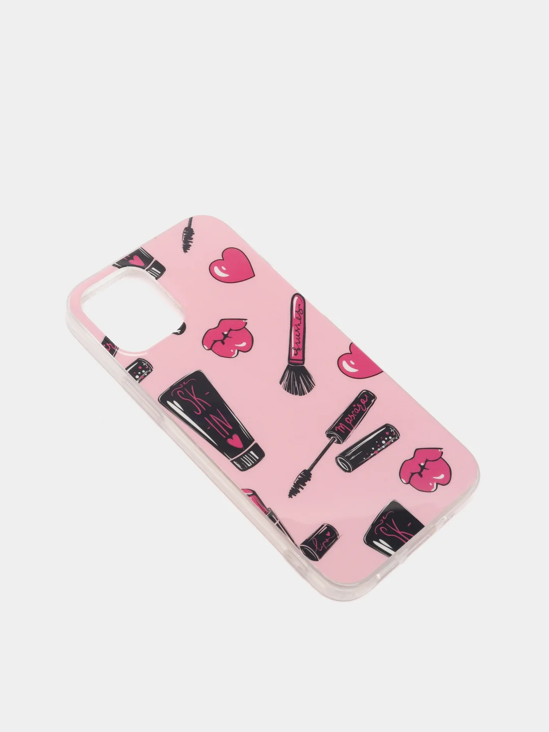 Пастельно-коралловый чехол iPhone 12 / 12 Pro, 12 Pro Max, 12 Mini чехол силиконовый с рисунком