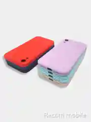 Чехол для iPhone XR матовый силиконовый с закрытым низом и бархатом внутри