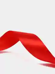 Красный лента атласная 25 мм, рулон 22 метра