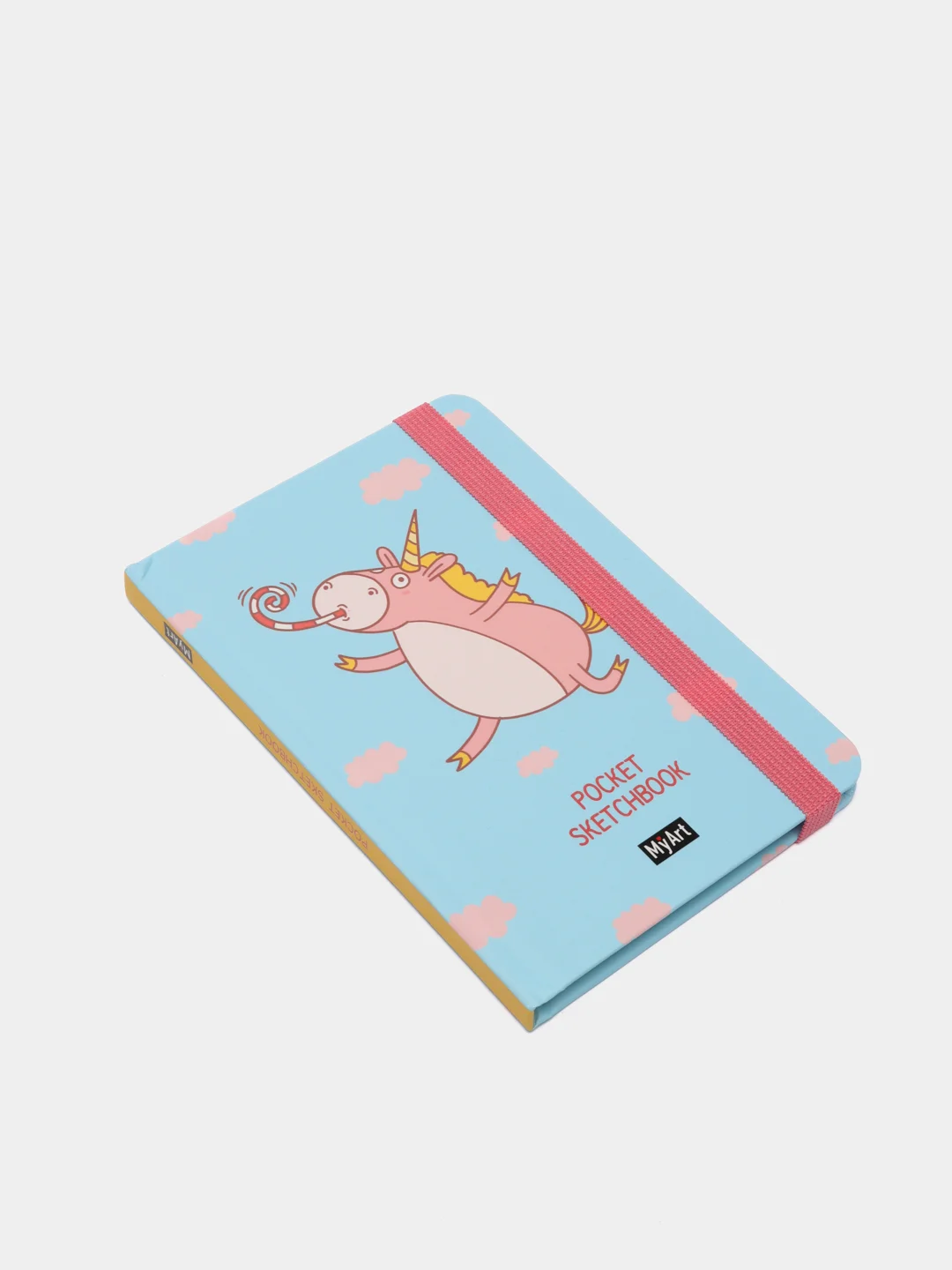 Конфетный скетчбук А6 MyArt Pocket, с резинкой, 48 листов. Проф-Пресс