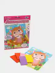 Набор для творчества. Аппликация "Кошечка" (4 цв, 250 эл)