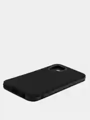 Черный чехол усиленный с полосой для Huawei P40 Lite / Huawei Nova 7i, силиконовый
