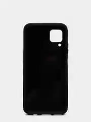 Черный чехол усиленный с полосой для Huawei P40 Lite / Huawei Nova 7i, силиконовый