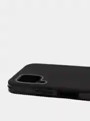 Черный чехол усиленный с полосой для Huawei P40 Lite / Huawei Nova 7i, силиконовый
