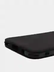 Черный чехол усиленный с полосой для Huawei P40 Lite / Huawei Nova 7i, силиконовый