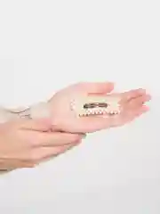 Прозрачный заколка жемчужная