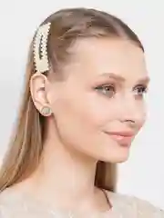 Прозрачный заколка жемчужная