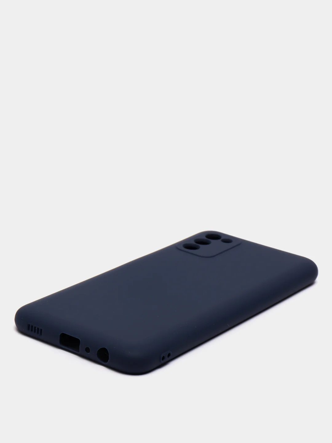Темно-синий чехол Samsung Galaxy A03s силиконовый