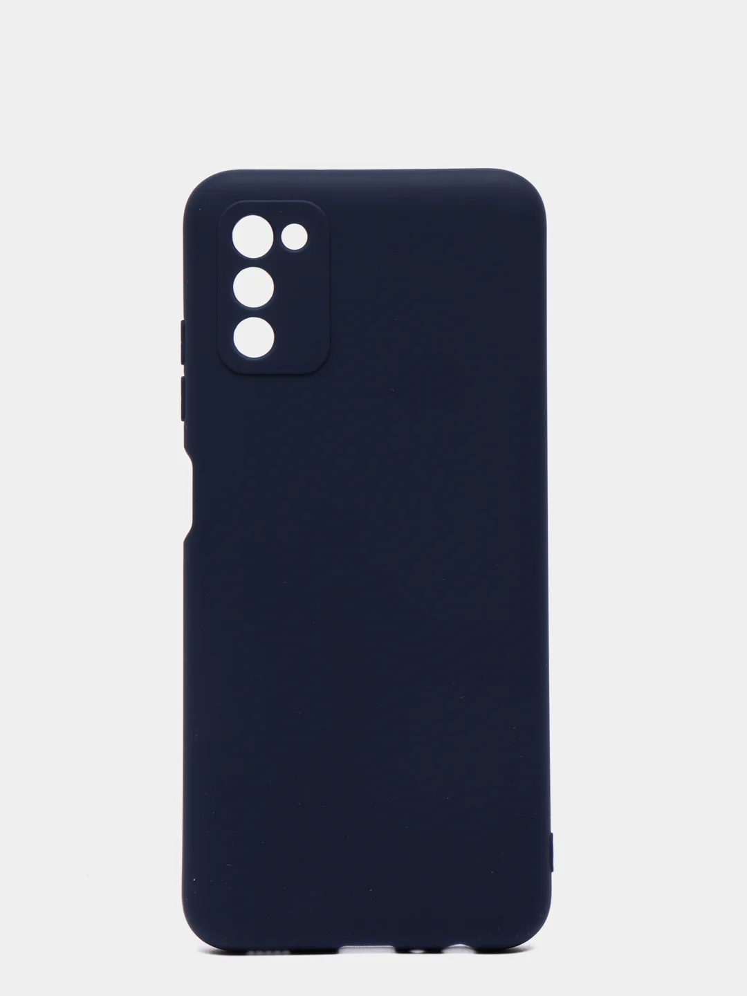 Темно-синий чехол Samsung Galaxy A03s силиконовый
