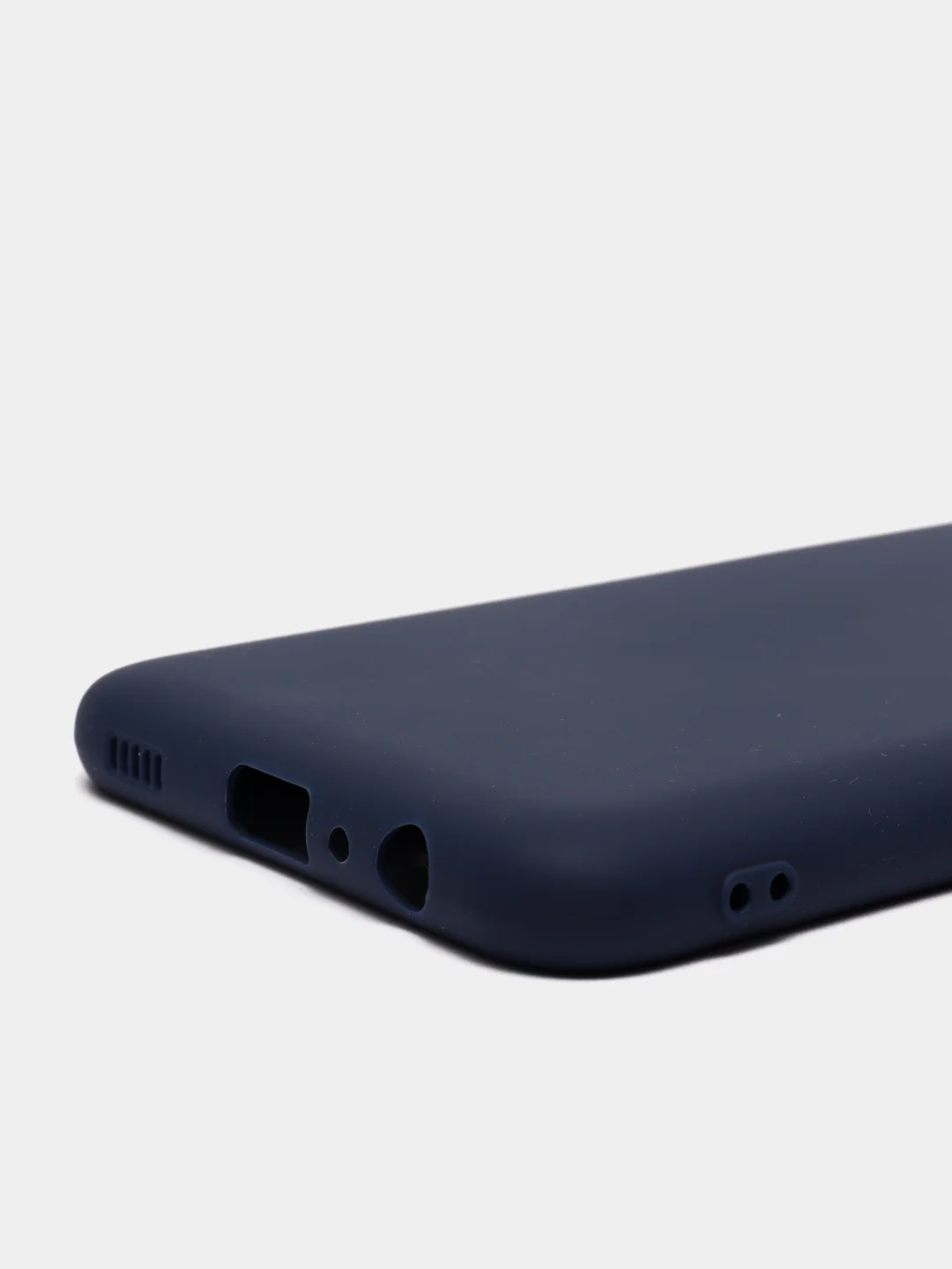 Темно-синий чехол Samsung Galaxy A03s силиконовый