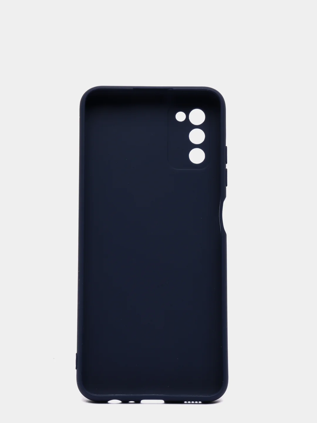 Темно-синий чехол Samsung Galaxy A03s силиконовый