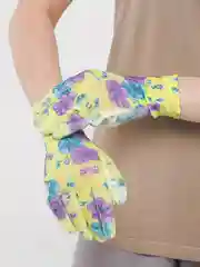 Салатовый перчатки садовые