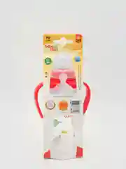 Голубой бутылочка Baby Land, 240 мл, с ручками, силиконовой классической соской Air System