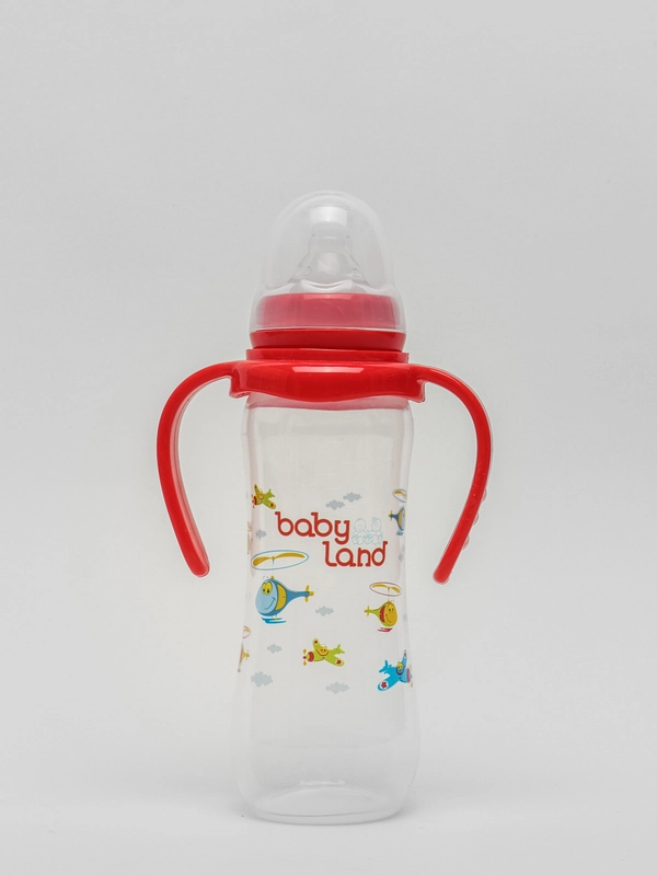 Бутылочка Baby Land, 240 мл, с ручками, силиконовой классической соской Air System