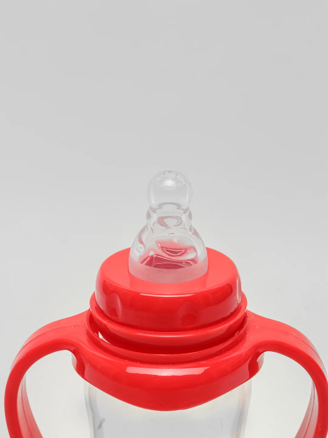 Голубой бутылочка Baby Land, 240 мл, с ручками, силиконовой классической соской Air System