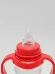 Голубой бутылочка Baby Land, 240 мл, с ручками, силиконовой классической соской Air System