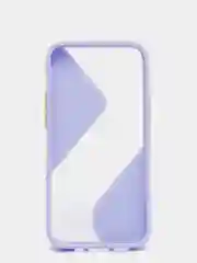 Лавандовый чехол Apple iPhone 12 Mini пластиковый, матовый, с цветными кнопками