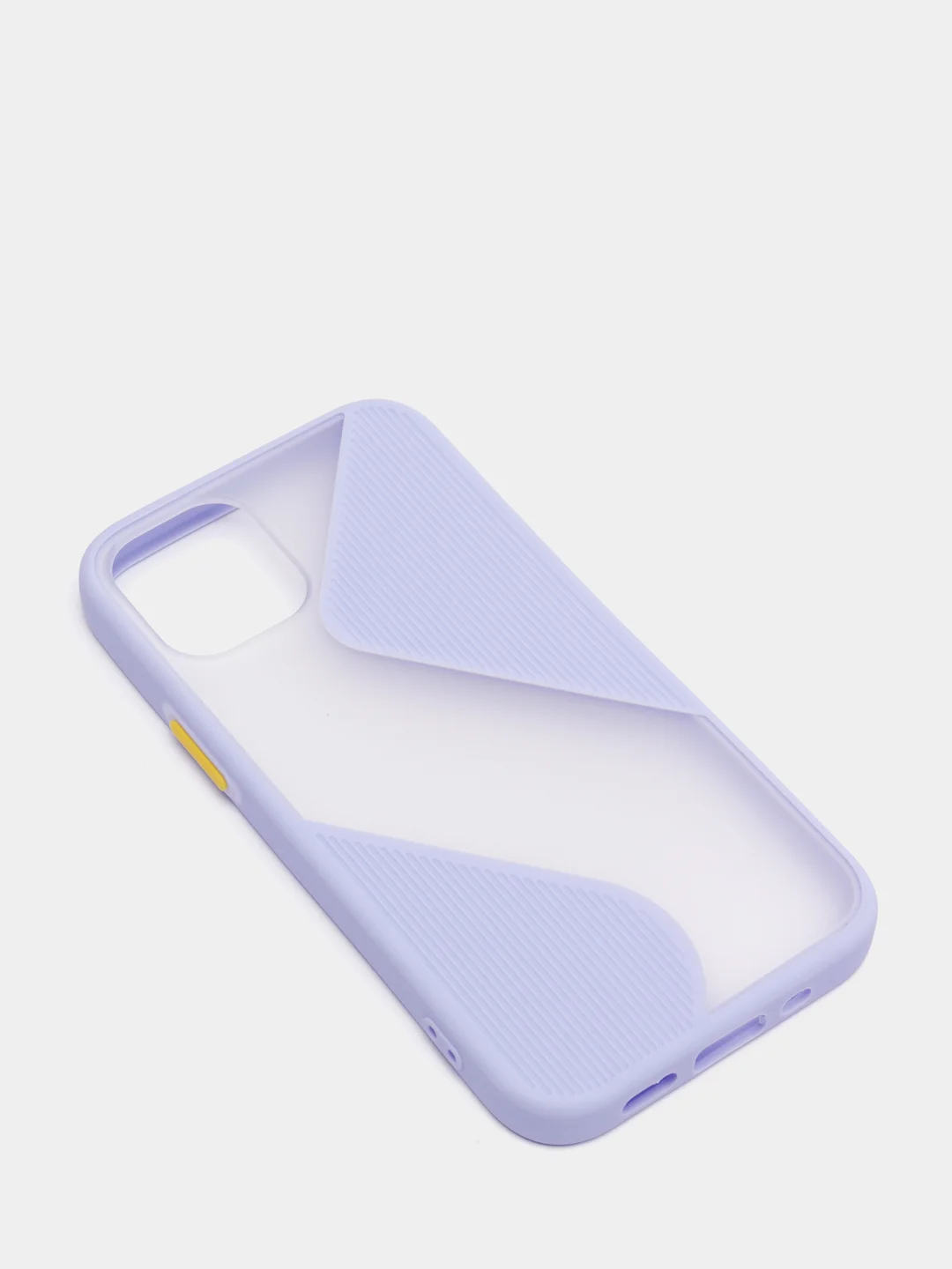 Лавандовый чехол Apple iPhone 12 Mini пластиковый, матовый, с цветными кнопками