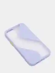 Лавандовый чехол Apple iPhone 12 Mini пластиковый, матовый, с цветными кнопками