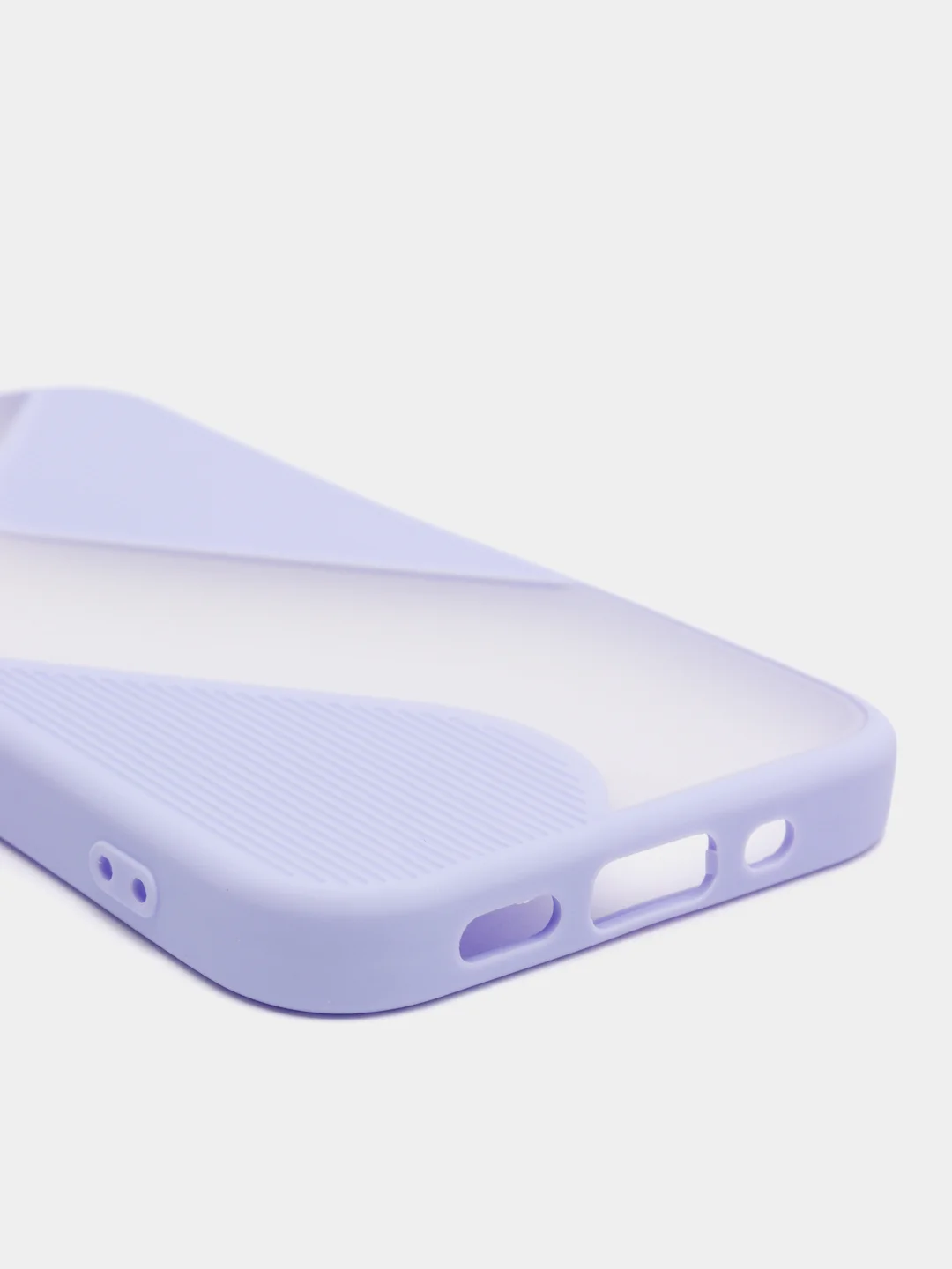 Лавандовый чехол Apple iPhone 12 Mini пластиковый, матовый, с цветными кнопками