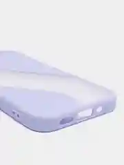 Лавандовый чехол Apple iPhone 12 Mini пластиковый, матовый, с цветными кнопками
