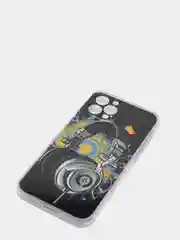 Хром чехол iPhone 12 / 12 Pro, 12 Pro Max, 12 Mini чехол силиконовый с рисунком