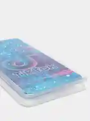 Индиго чехол Samsung Galaxy S21, S21+ / S21 Plus силиконовый, переливающийся, жидкий, с блестками