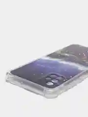 Индиго чехол Samsung Galaxy A71, Самсунг Галакси А71 силиконовый с рисунком и усиленными углами