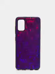 Индиго чехол Samsung Galaxy A41, Самсунг Галакси А41 силиконовый, имитация змеиной кожи