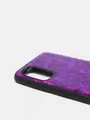 Индиго чехол Samsung Galaxy A41, Самсунг Галакси А41 силиконовый, имитация змеиной кожи