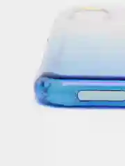 Голубой чехол iPhone XR, Xs Max силиконовый прозрачный с градиентом