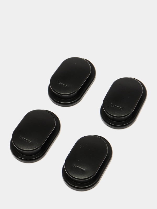 Держатели Baseus Black, в форме крючка, комплект 4 штуки