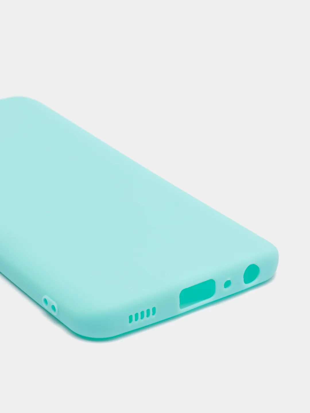 Бирюзовый чехол Samsung Galaxy A03 Core, Самсунг Галакси А03 Кор силиконовый, цветной, матовый