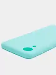 Бирюзовый чехол Samsung Galaxy A03 Core, Самсунг Галакси А03 Кор силиконовый, цветной, матовый