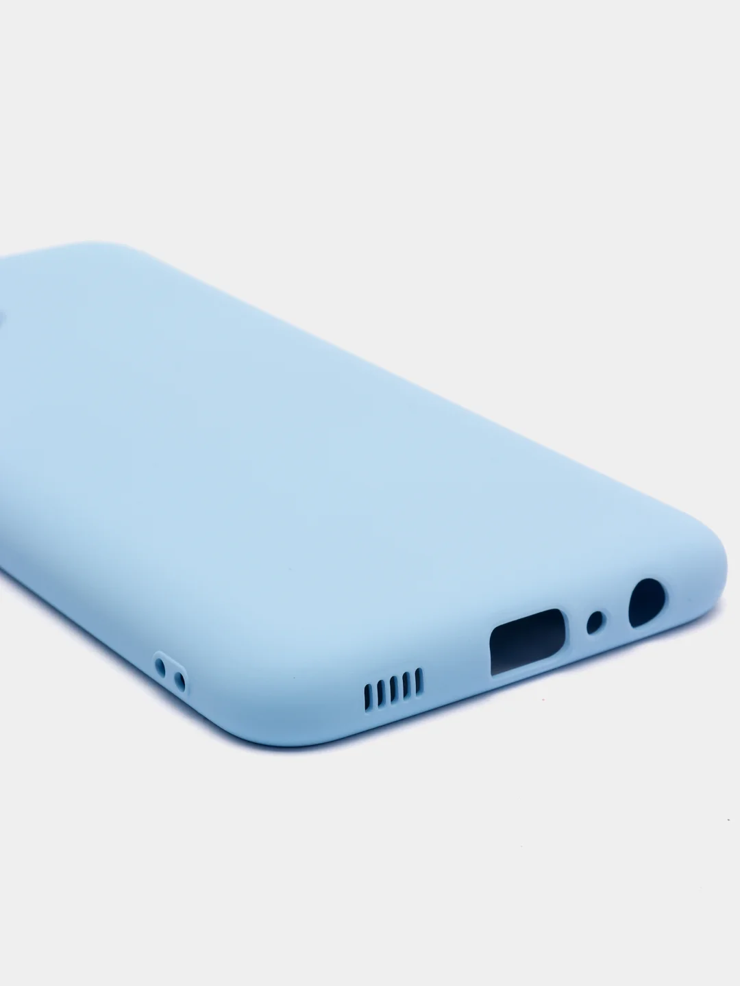 Небесно-голубой чехол Samsung Galaxy A03. Самсунг Галакси А03 силиконовый