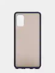 Темно-синий чехол Samsung Galaxy A41, Самсунг Галакси А41 пластиковый матовый с цветными кнопками